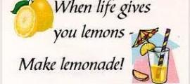 lemons into lemonade
