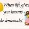 lemons into lemonade