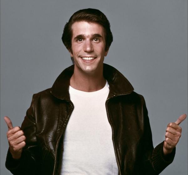 What did the Fonz cover up?