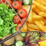 Chips Being Zipped Up With Healthy Foods Over The Top