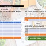 Healthy Lifestyle Plan Scorecard (A4 Landscape)