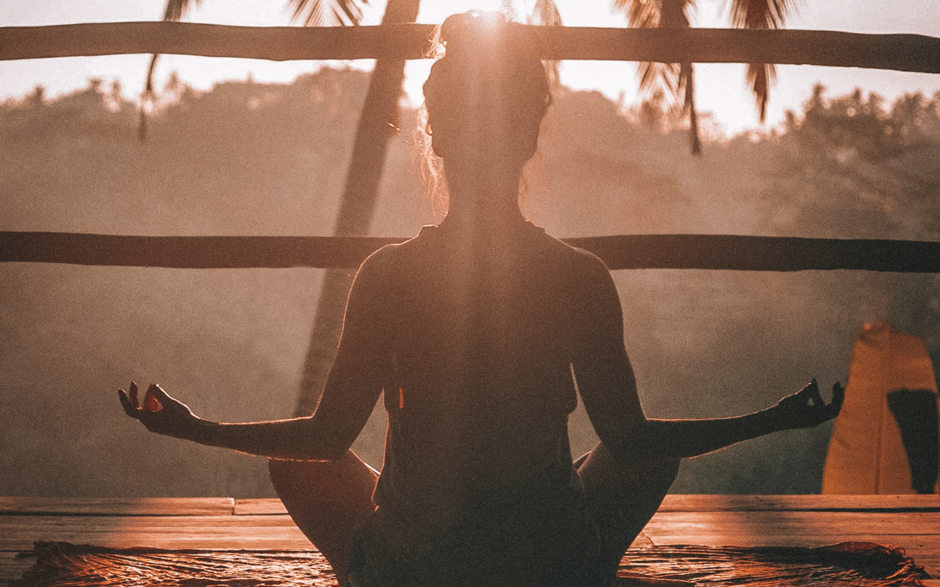 Woman Practising Relaxation Technique