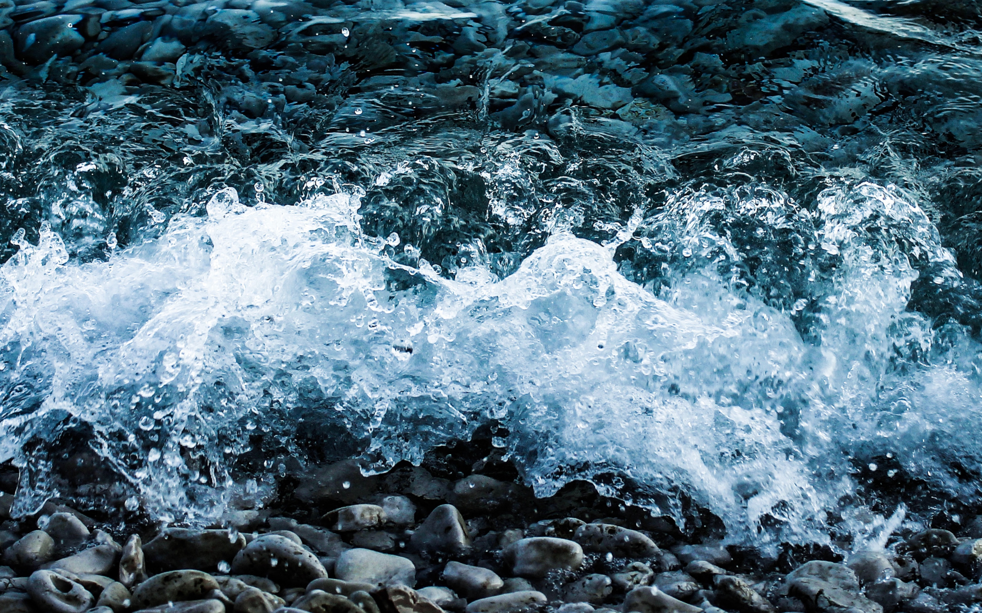 Wave Splashing Clean Water